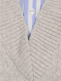 Spliced Cotton Shirt Stripe Print