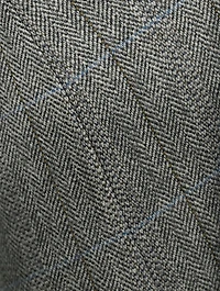 Herringbone Wool Midi Skirt