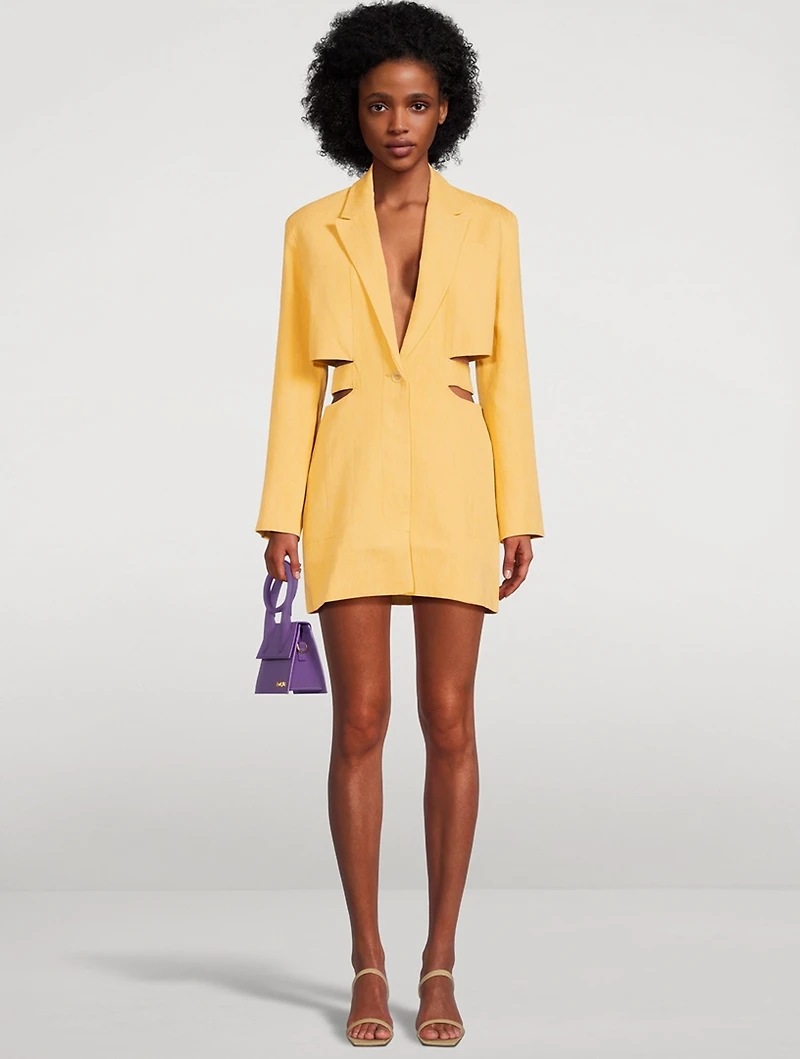 La Robe Bari Cut-Out Blazer Dress