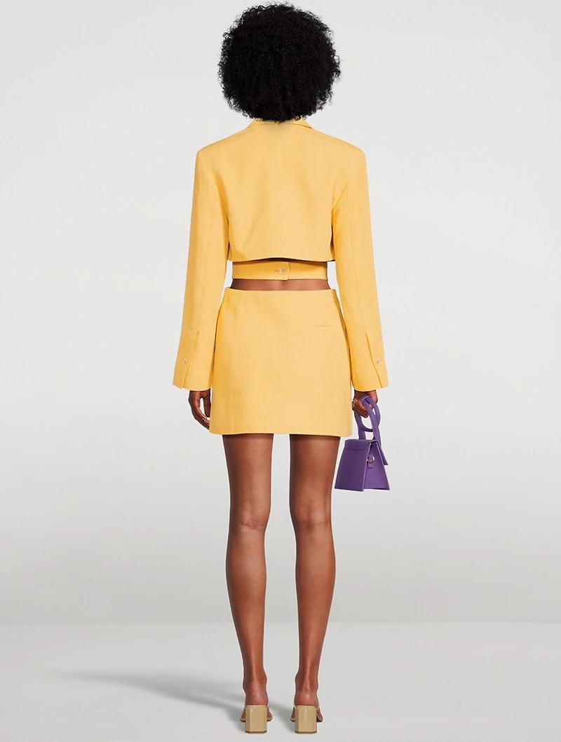 La Robe Bari Cut-Out Blazer Dress
