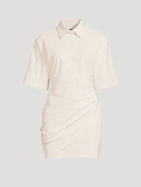 La Robe Camisa Draped Shirt Dress