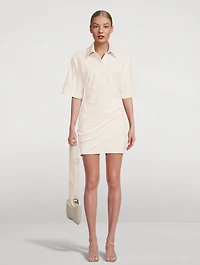 La Robe Camisa Draped Shirt Dress