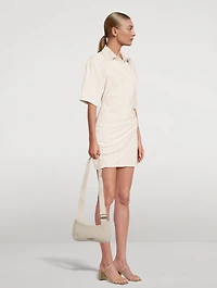La Robe Camisa Draped Shirt Dress