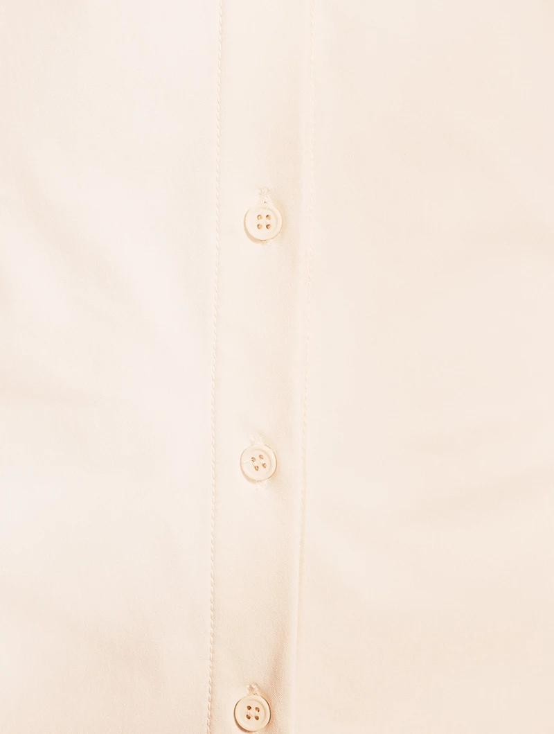 La Robe Camisa Draped Shirt Dress
