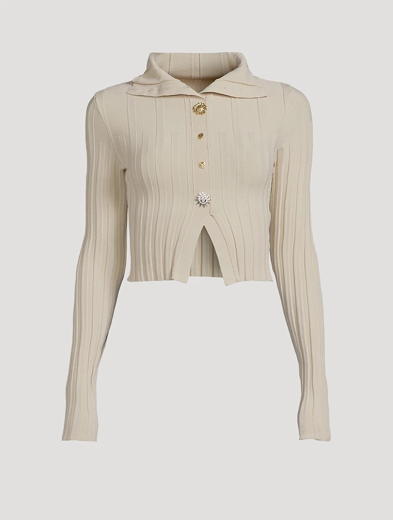 Le Cardigan Bando Ribbed Sweater