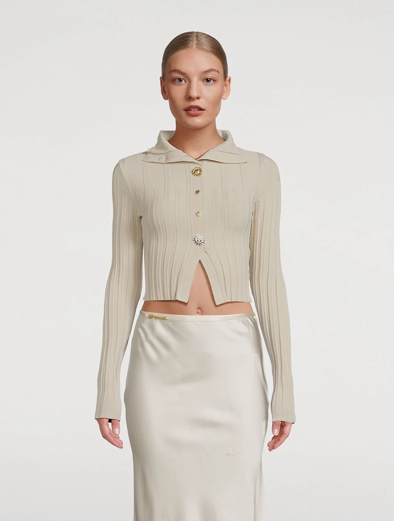 Le Cardigan Bando Ribbed Sweater