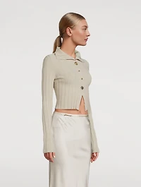 Le Cardigan Bando Ribbed Sweater