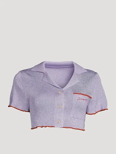 Le Haut Brilho Cropped Shirt