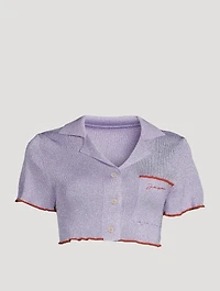 Le Haut Brilho Cropped Shirt