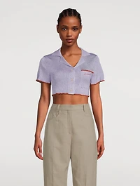 Le Haut Brilho Cropped Shirt