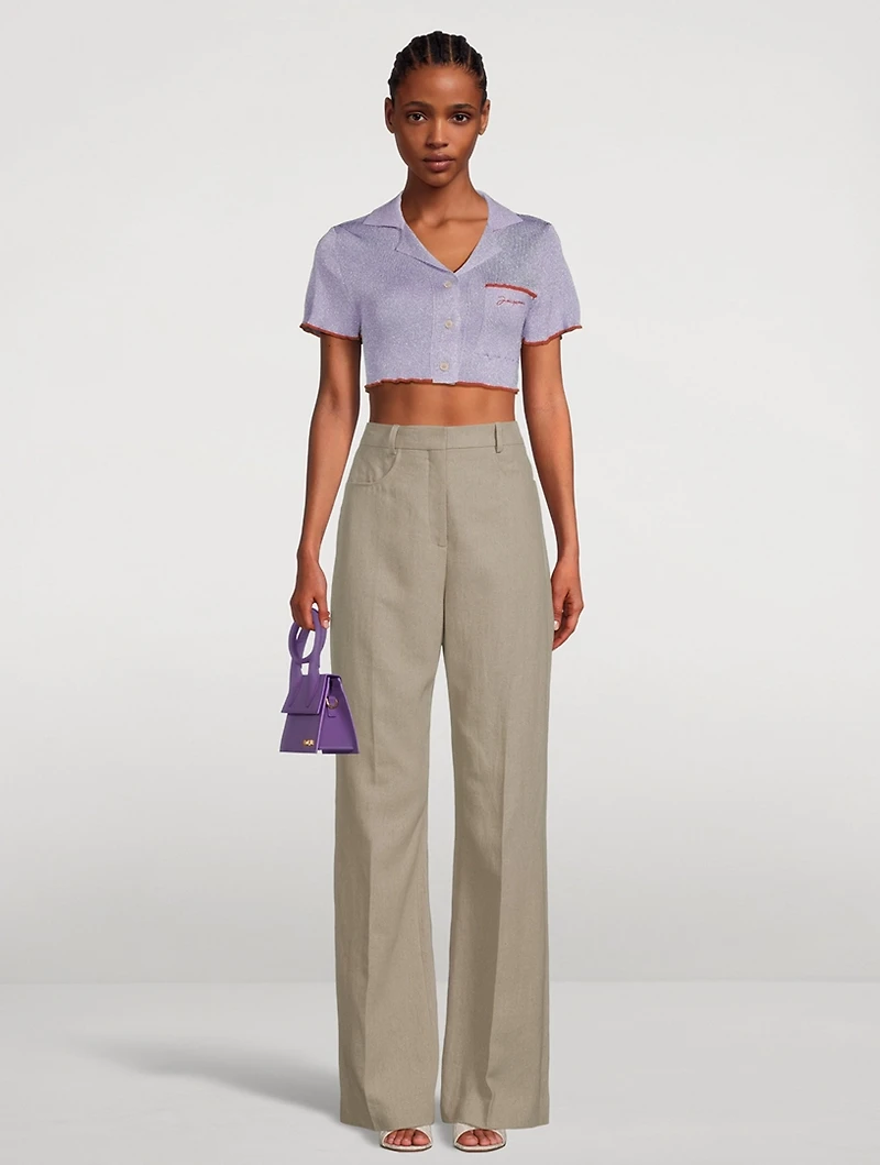 Le Haut Brilho Cropped Shirt