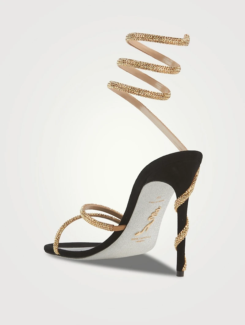 Margot Crystal Satin Sandals