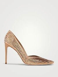 Ginger Crystal Satin Pumps