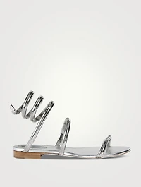Juniper Metallic Leather And Metal Sandals