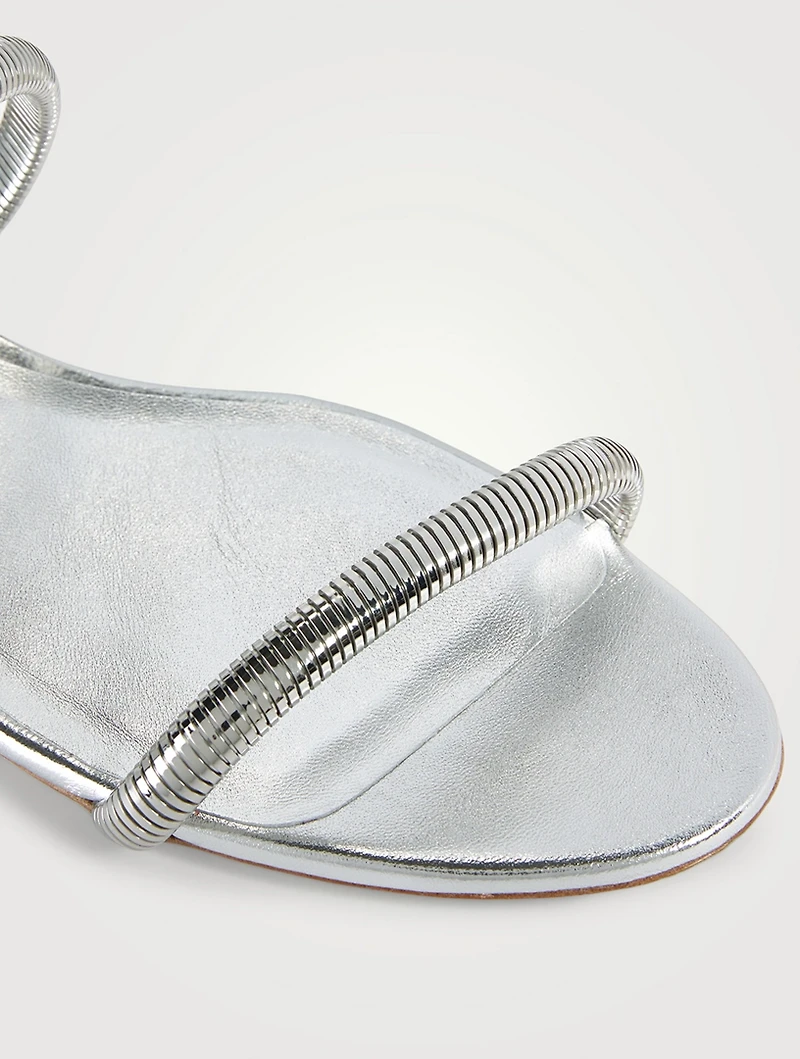 Juniper Metallic Leather And Metal Sandals