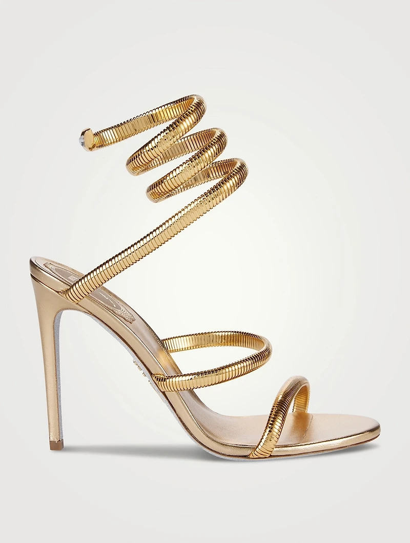 Juniper Metallic Leather And Metal Sandals