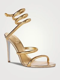 Juniper Metallic Leather And Metal Sandals