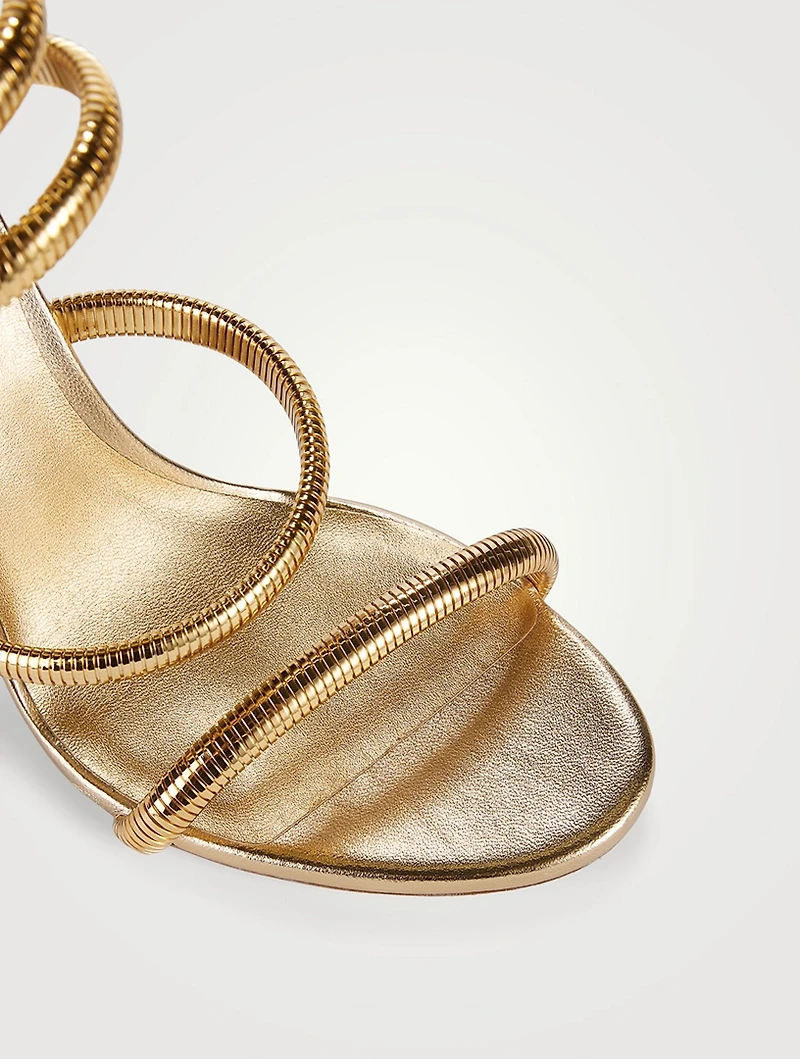 Juniper Metallic Leather And Metal Sandals