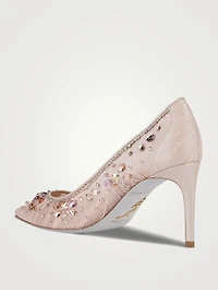 Cinderella Crystal Lace Pumps