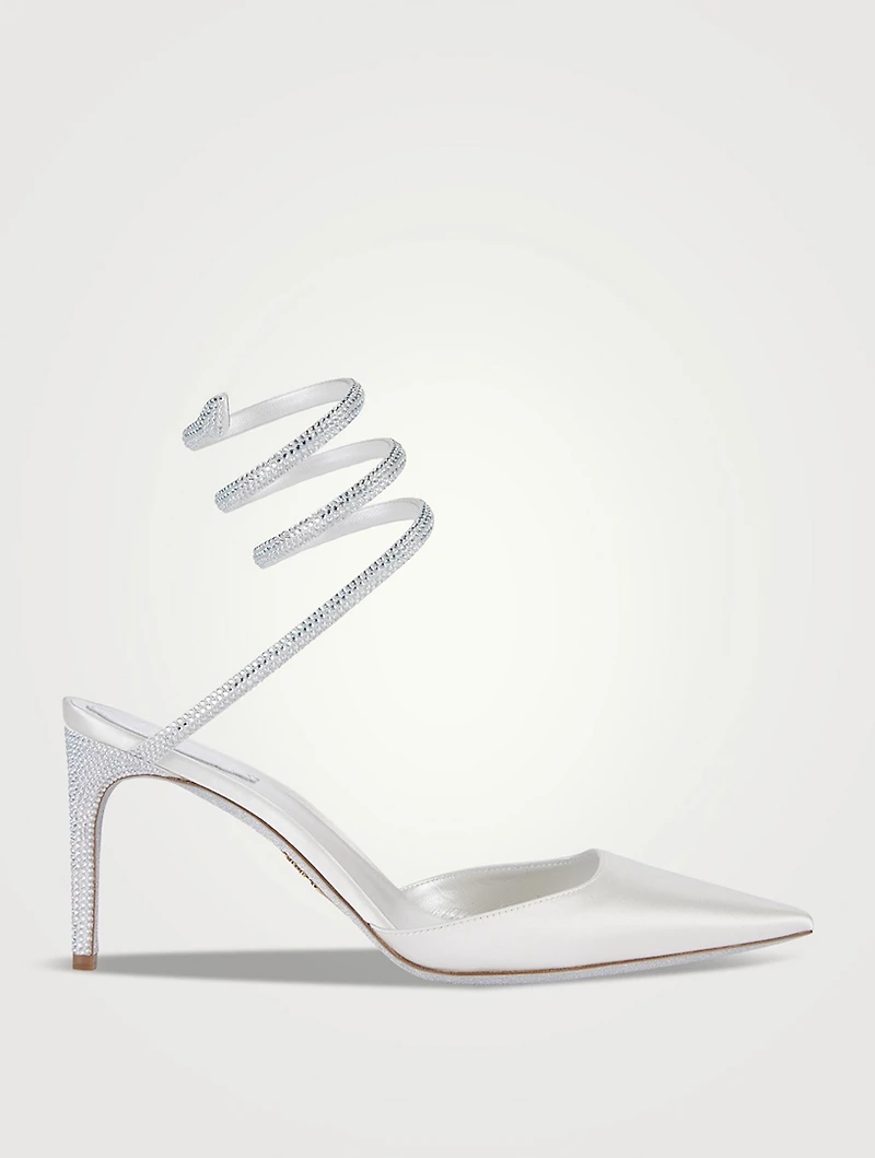 Cleo Crystal Satin Pumps