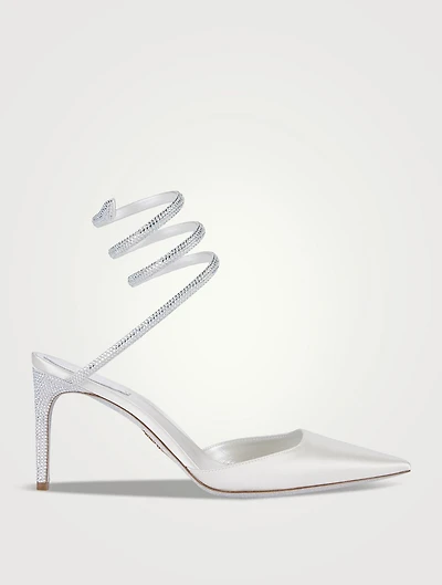 Cleo Crystal Satin Pumps