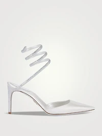 Cleo Crystal Satin Pumps