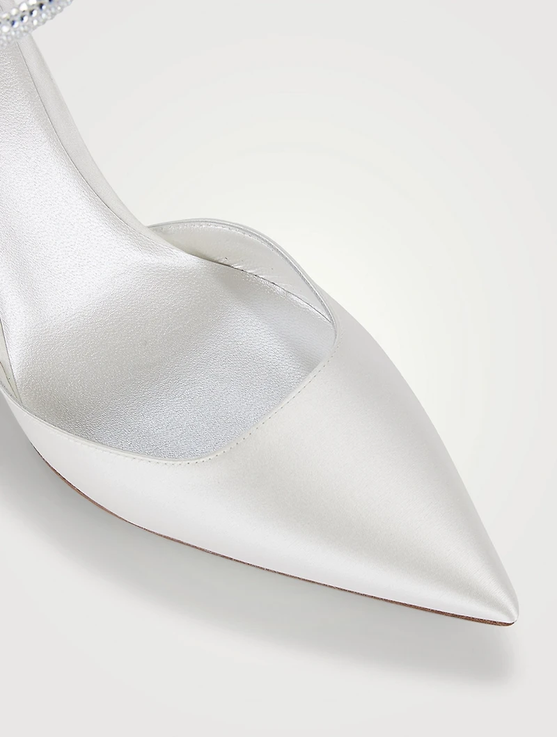 Cleo Crystal Satin Pumps