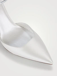 Cleo Crystal Satin Pumps