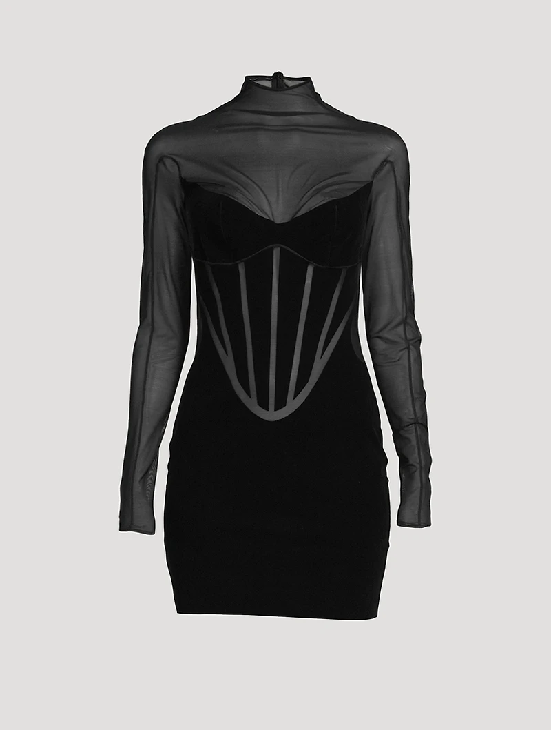 Flock Shaping Long-Sleeve Dress
