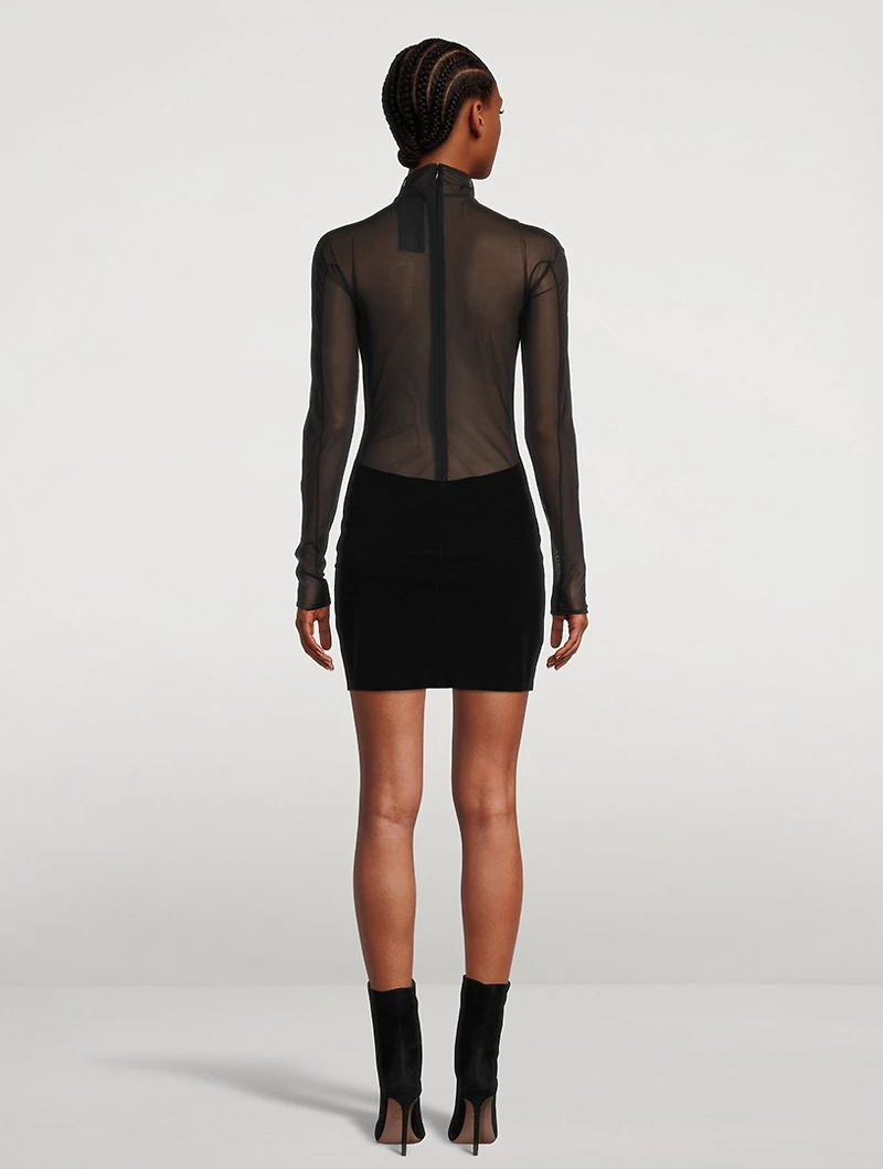Flock Shaping Long-Sleeve Dress