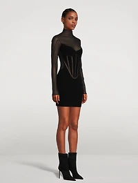 Flock Shaping Long-Sleeve Dress