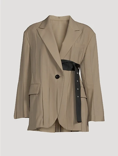 Belted Suiting Blazer