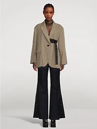 Belted Suiting Blazer