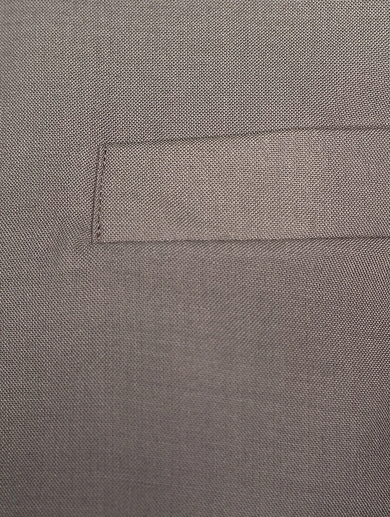 Wool-Blend Flap Pocket T-Shirt