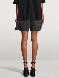 Nylon Twill Cargo Shorts