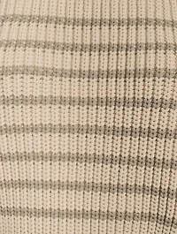 Short-Sleeve Striped Sweater