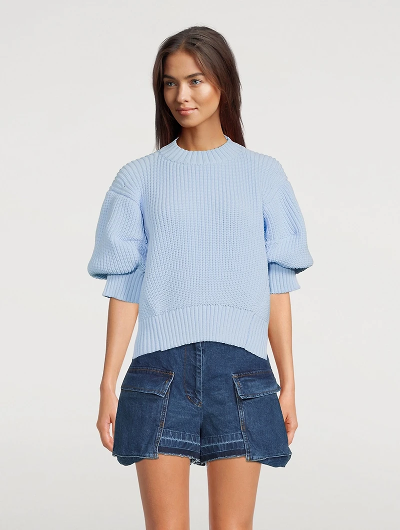 Short-Sleeve Sweater