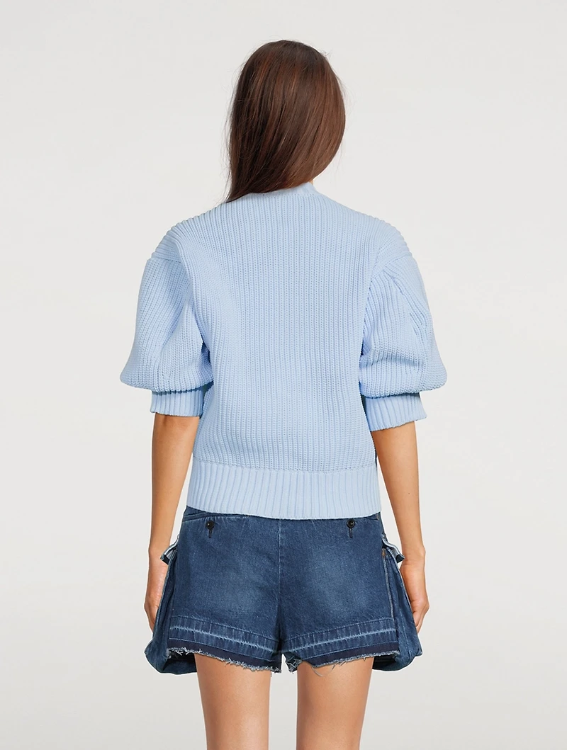 Short-Sleeve Sweater