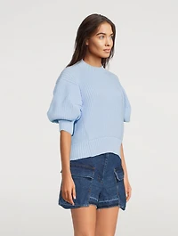 Short-Sleeve Sweater