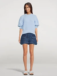 Short-Sleeve Sweater