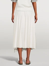 Pleated Midi Skirt