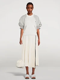 Pleated Midi Skirt