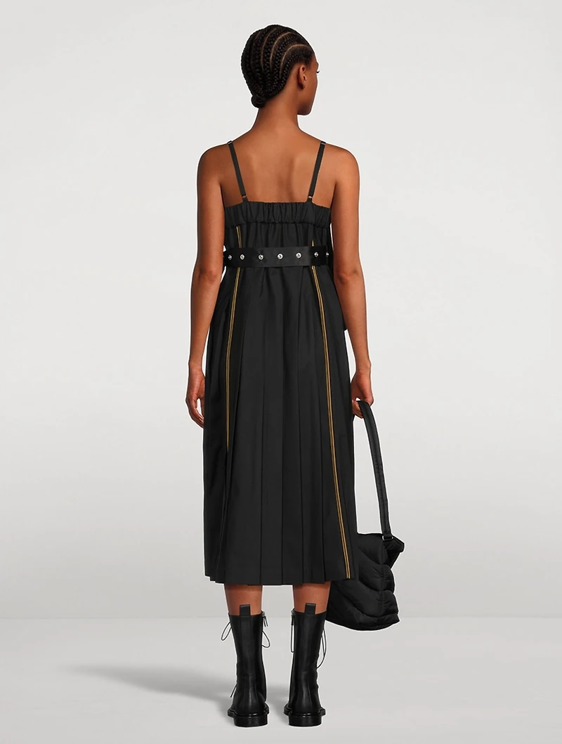 Pleated Midi Dress