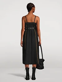Pleated Midi Dress