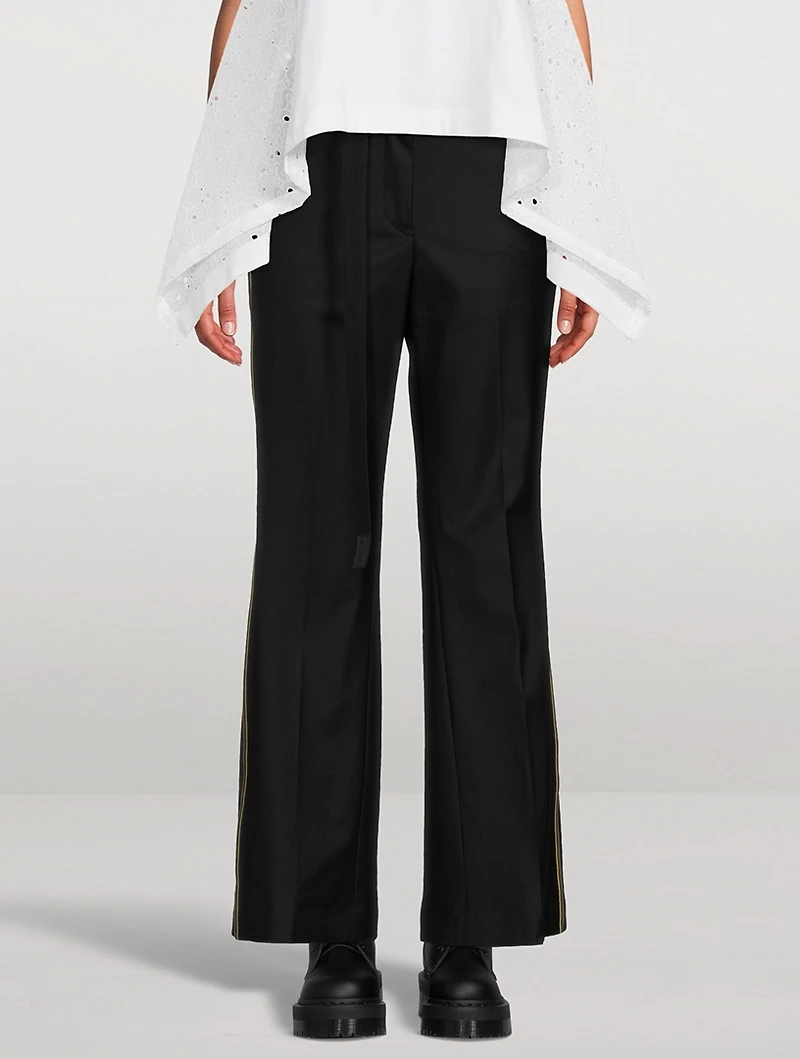 Belted Wool Trousers