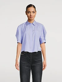 Sacai x Thomas Mason Poplin Shirt Stripe Print