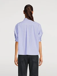 Sacai x Thomas Mason Poplin Shirt Stripe Print