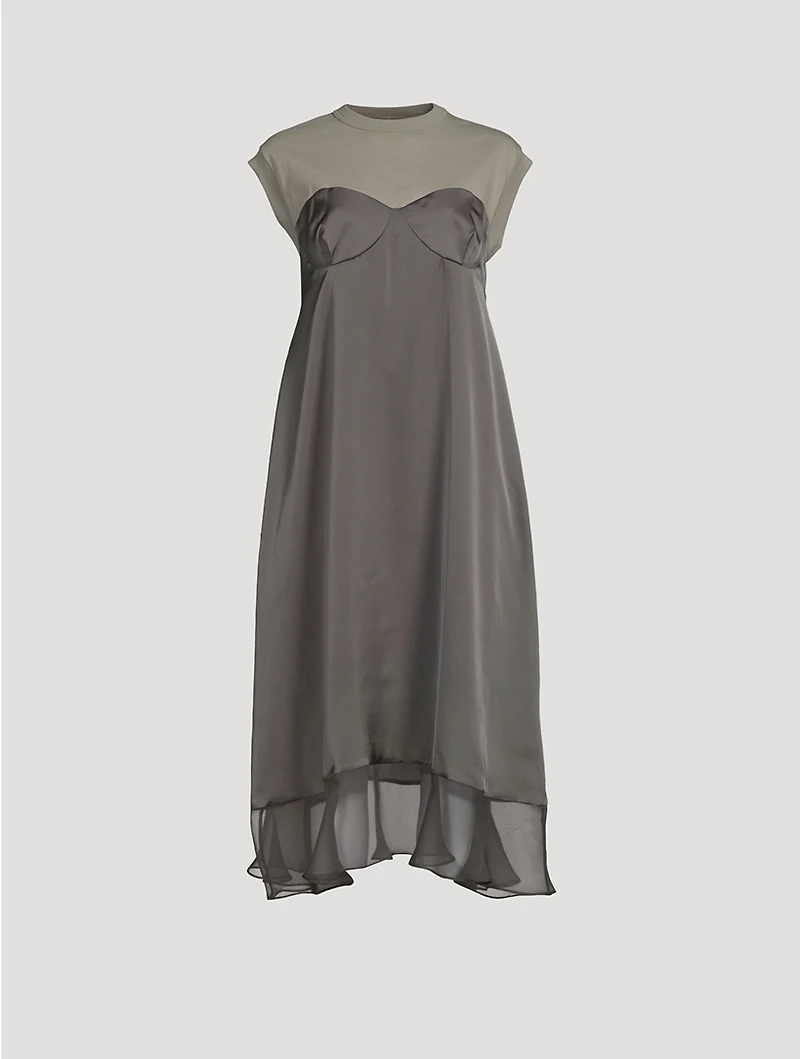 Short-Sleeve Midi Dress