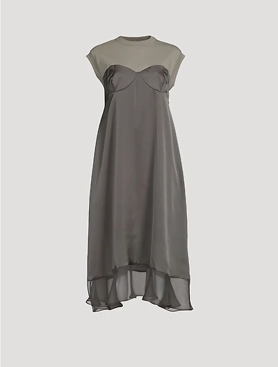 Short-Sleeve Midi Dress