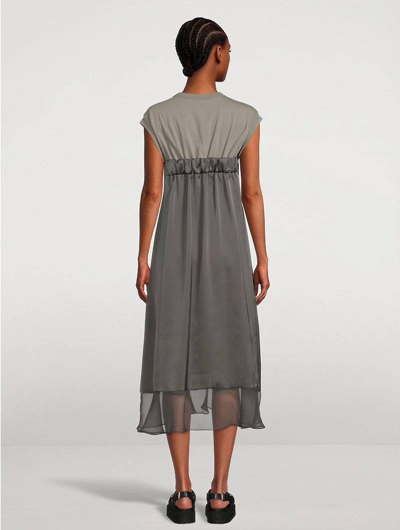 Short-Sleeve Midi Dress